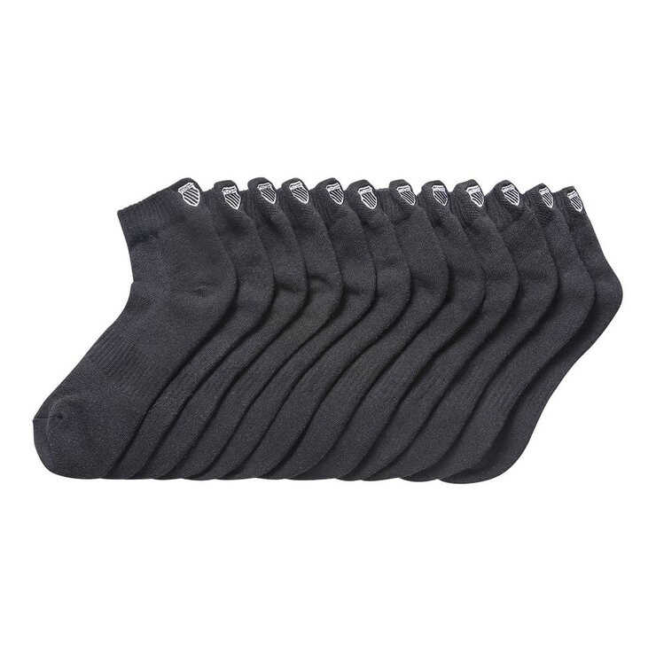 K-SWISS 男襪六雙組 黑