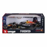 Bburago 1:18 賽車模型 Oracle Red Bull RB19 (#1 Max Verstappen , 含頭盔) 冠軍紀念版 消光藍 / 14歲以上