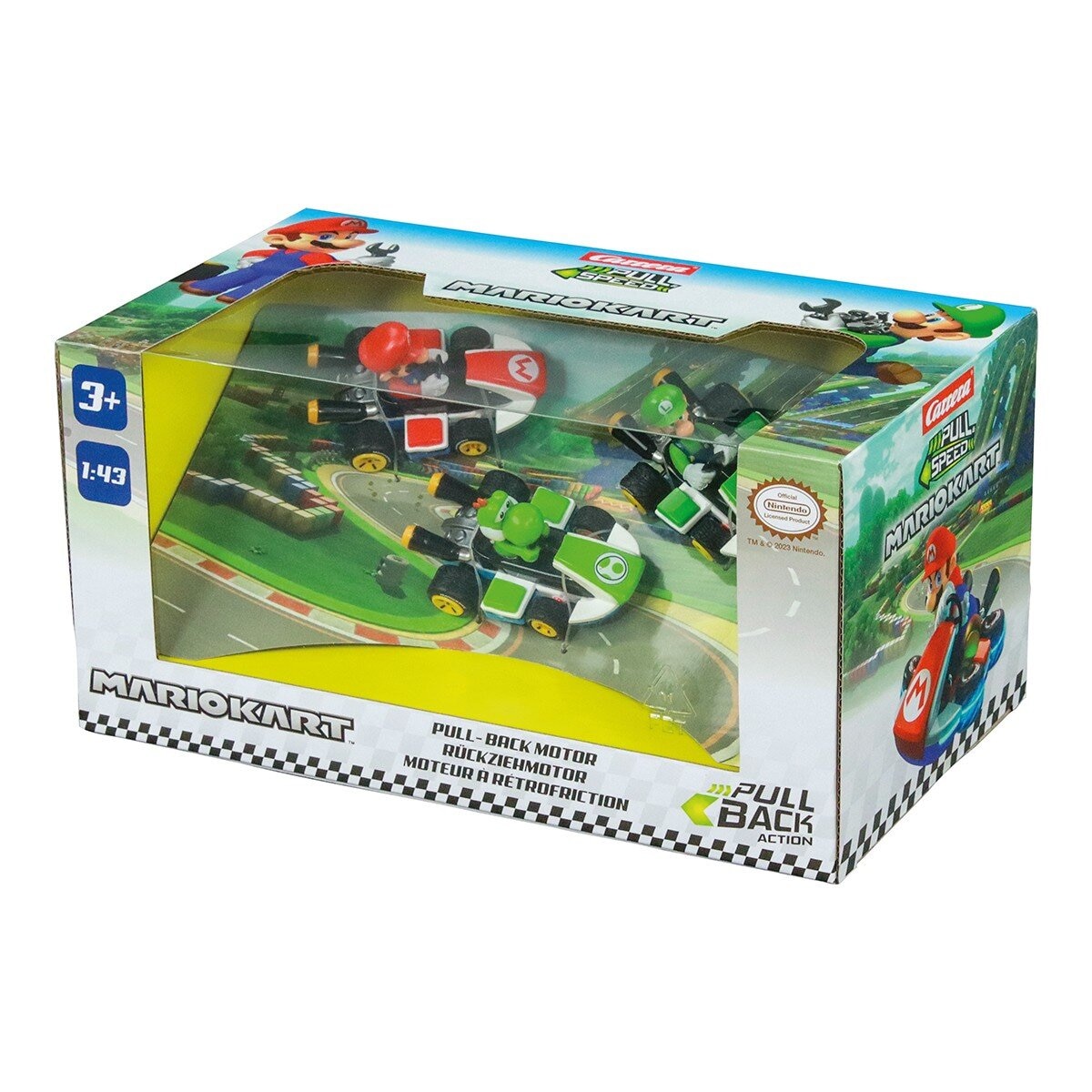 Carrera Mario Kart 1:43 MK8 迴力車 3入組 / 3歲以上