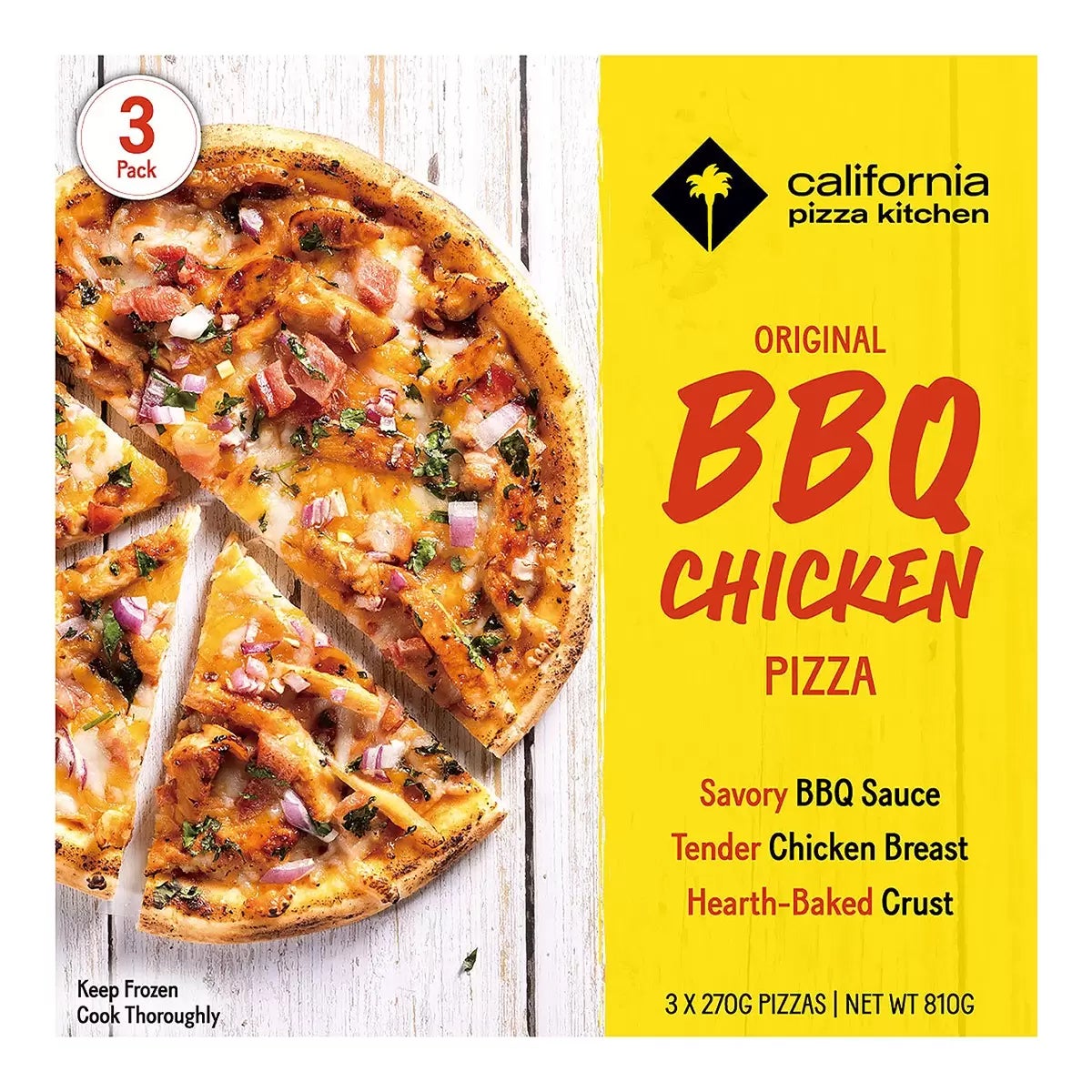 California Pizza Kitchen 冷凍經典BBQ雞肉披薩 270公克 X 3入 商品圖 1
