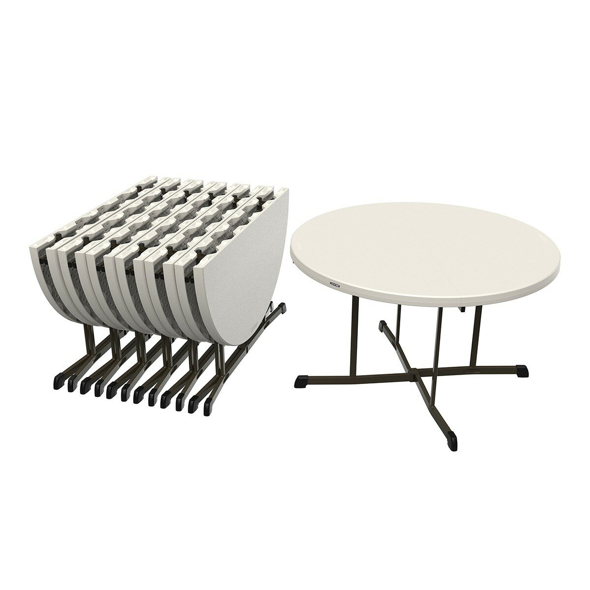 Lifetime 48吋 摺疊圓桌 7入