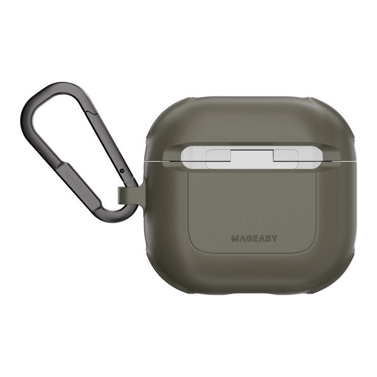 MAGEASY Odyssey 抗衝擊磁扣耳機殼 AirPods 4/5 金屬綠