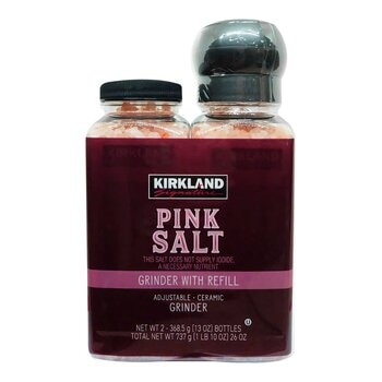 Kirkland Signature 科克蘭 研磨粉紅鹽及補充瓶 737公克