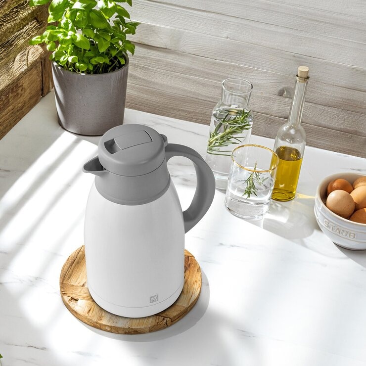 Zwilling 德國雙人 不鏽鋼真空保溫壼 1.5公升 白