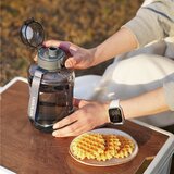 樂扣樂扣 Tritan 大容量彈蓋提帶冷水壺 2.2公升 灰