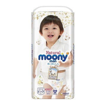 Natural Moony 日本頂級版紙尿褲 褲型 XL 號 - 68片 Natural Moony 日本頂級版紙尿褲 褲型 XL 號 - 68片
