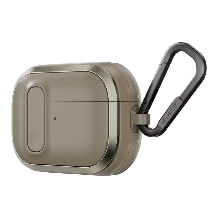 MAGEASY Odyssey 抗衝擊磁扣耳機殼 AirPods Pro 1 & 2 金屬沙 MAGEASY Odyssey 抗衝擊磁扣耳機殼 AirPods Pro 1 & 2 金屬沙