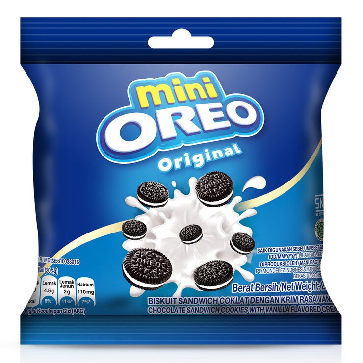奧利奧 迷你奧利奧巧克力夾心餅乾香草口味 20.4公克 X 60入