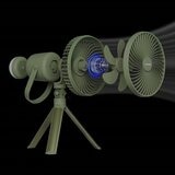 Camelion 充電式露營 LED 照明風扇