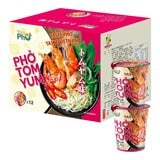 王麵河粉 杯裝河粉 酸辣蝦湯風味 61公克 X 12入