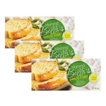 Mamma Bella 冷凍蒜味麵包 376公克 X 3盒 Mamma Bella 冷凍蒜味麵包 376公克 X 3盒