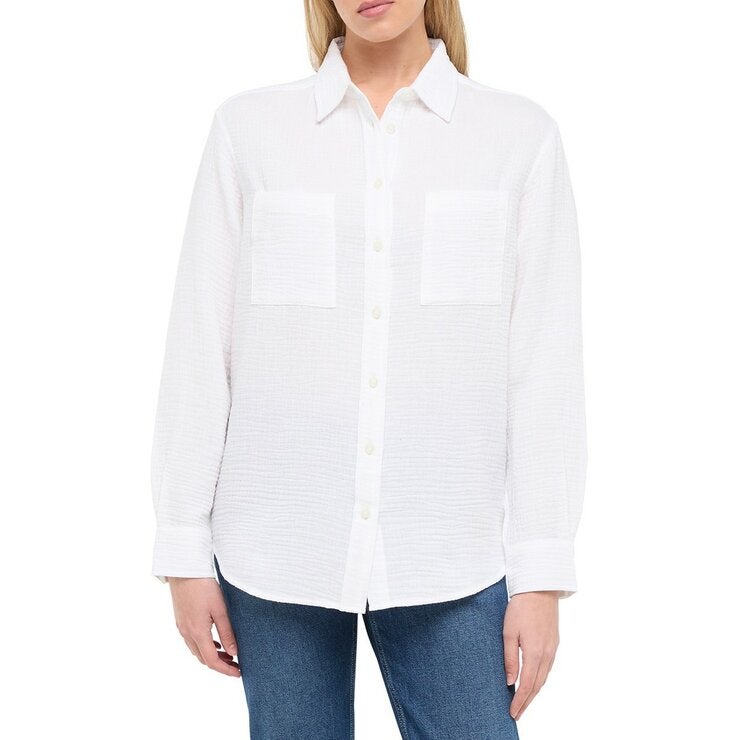 GAP 女長袖襯衫 白 GAP 女長袖襯衫 白