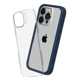 犀牛盾 iPhone 15 Pro MOD NX 防摔手機殼 + 9H 3D 滿版螢幕玻璃保護貼 海軍藍