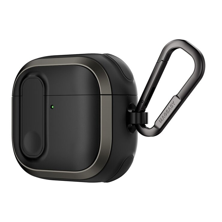 MAGEASY Odyssey 抗衝擊磁扣耳機殼 AirPods 4 金屬黑 MAGEASY Odyssey 抗衝擊磁扣耳機殼 AirPods 4 金屬黑
