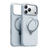 Torras Ostand Spin Silicone Magnetic 相機按鍵旋轉支架矽膠防摔手機殼 iPhone 17 Pro 寶寶藍 + Insta II Master 高清滿版螢幕鋼化玻璃保護貼 Torras Ostand Spin Silicone Magnetic 相機按鍵旋轉支架矽膠防摔手機殼 iPhone 17 Pro 寶寶藍 + Insta II Master 高清滿版螢幕鋼化玻璃保護貼