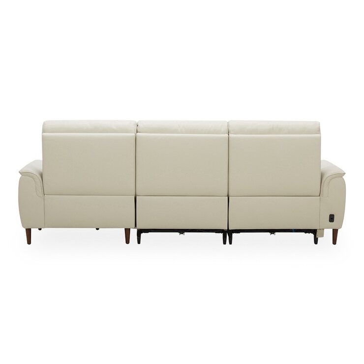 Aiden & Ivy 牛皮電動L型沙發 右