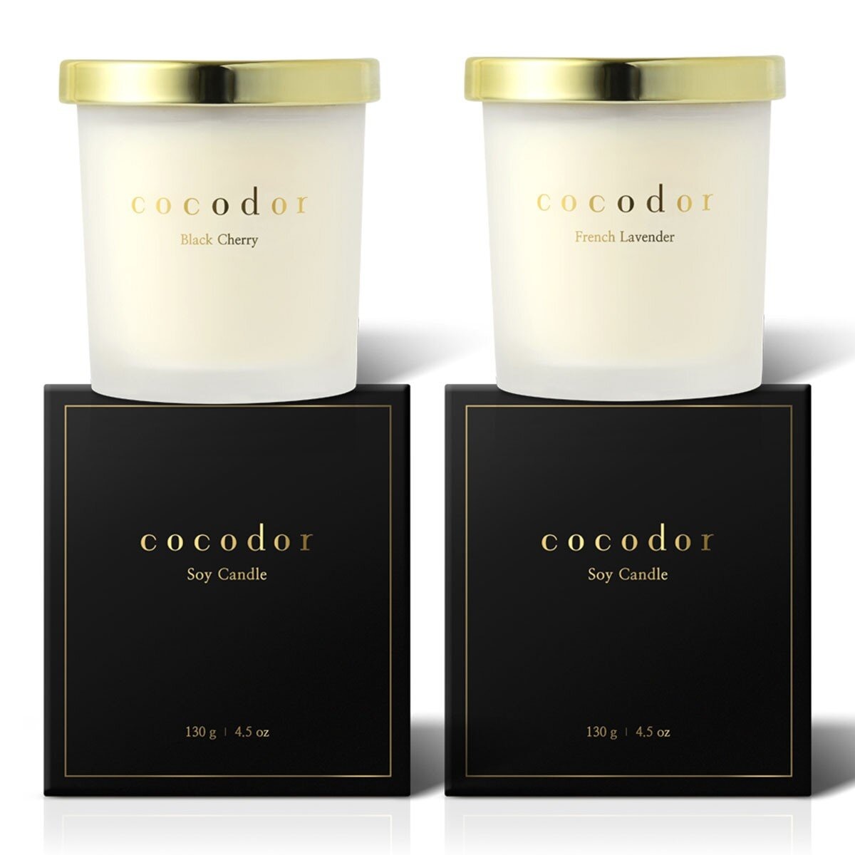 Cocodor 復古融蠟燈+大豆蠟燭 130公克 X 2入組 裸色