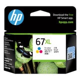 HP 67XL 墨水組合 - 黑 X 2 + 彩色組 X 1