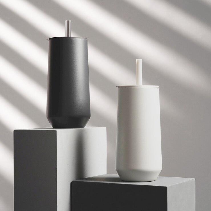 WOKY 沃廚 輕芯鈦瓷吸管隨行杯 600毫升 / 三麗鷗 輕芯鈦瓷咖啡保溫杯250毫升