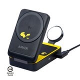 ANKER B2557 皮卡丘 三合一 MagGo Qi2 15W 磁吸無線充電座 黑