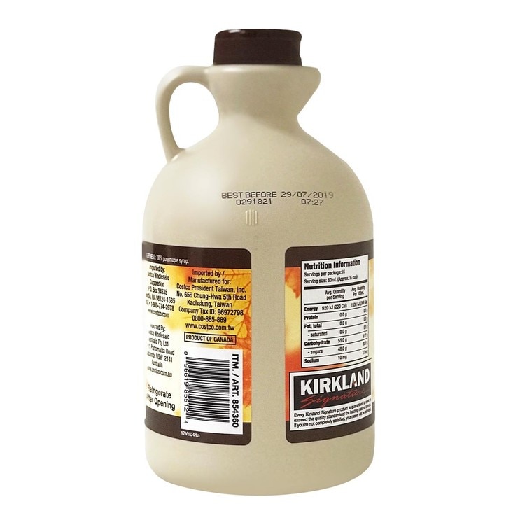 科克蘭 100%楓糖漿 1公升