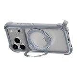 MAGEASY Odyssey Stand M 超軍規防摔磁吸支架手機殼 iPhone 17 Pro(迷霧) + 鏡頭保護貼Lenz(迷霧) + Vetro 9H 鋼化玻璃保護膜