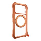 MAGEASY Odyssey Stand M 超軍規防摔磁吸支架手機殼 iPhone 17 Pro(珊瑚) + 鏡頭保護貼Lenz(白色) + Vetro 9H 鋼化玻璃保護膜