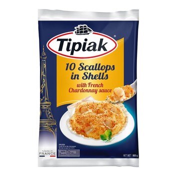Tipiak 冷凍法式焗烤白醬干貝 900 公克 Tipiak 冷凍法式焗烤白醬干貝 900 公克