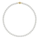 淡水珍珠項鍊 18K白K金 7公釐-7.5公釐 淡水珍珠項鍊 18K白K金 7公釐-7.5公釐