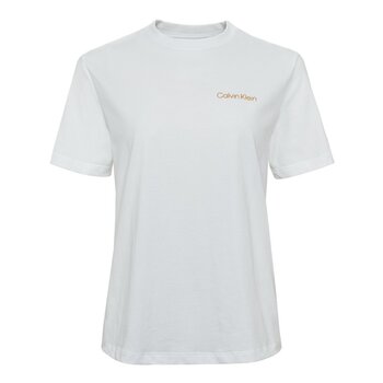 Calvin Klein Jeans 女Logo短袖圓領上衣 白 L