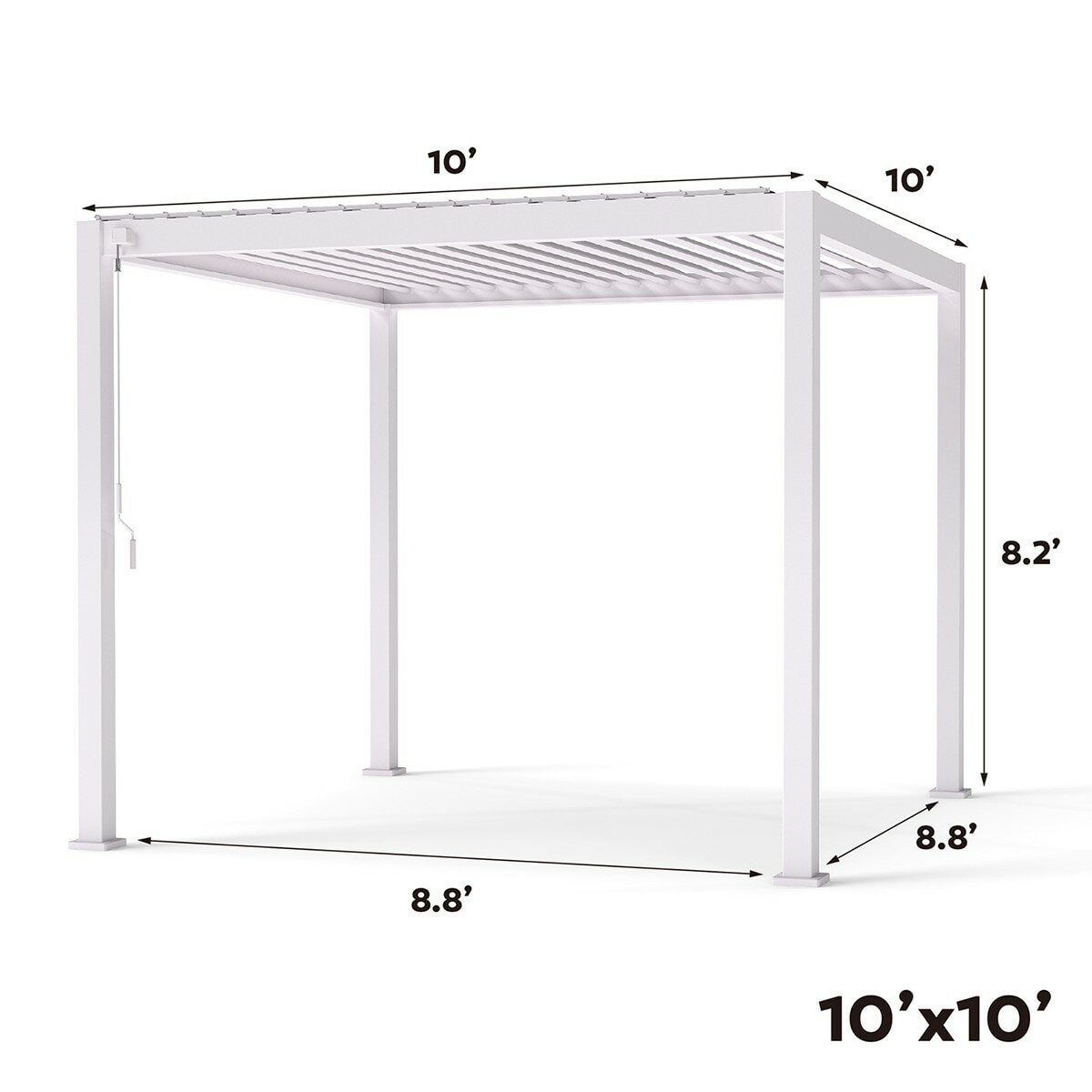 Mirador 111DA 10呎 X 10呎 戶外遮陽亭 白色 Mirador 111DA 10呎 X 10呎 戶外遮陽亭 白色