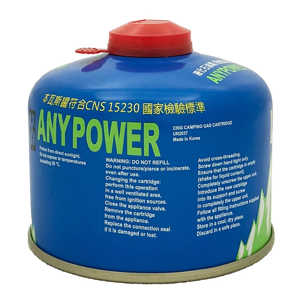 Anypower 高山瓦斯罐 230公克 X 24入