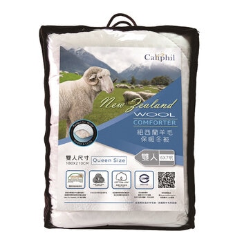 Caliphil 雙人紐西蘭羊毛被 180公分 X 210公分