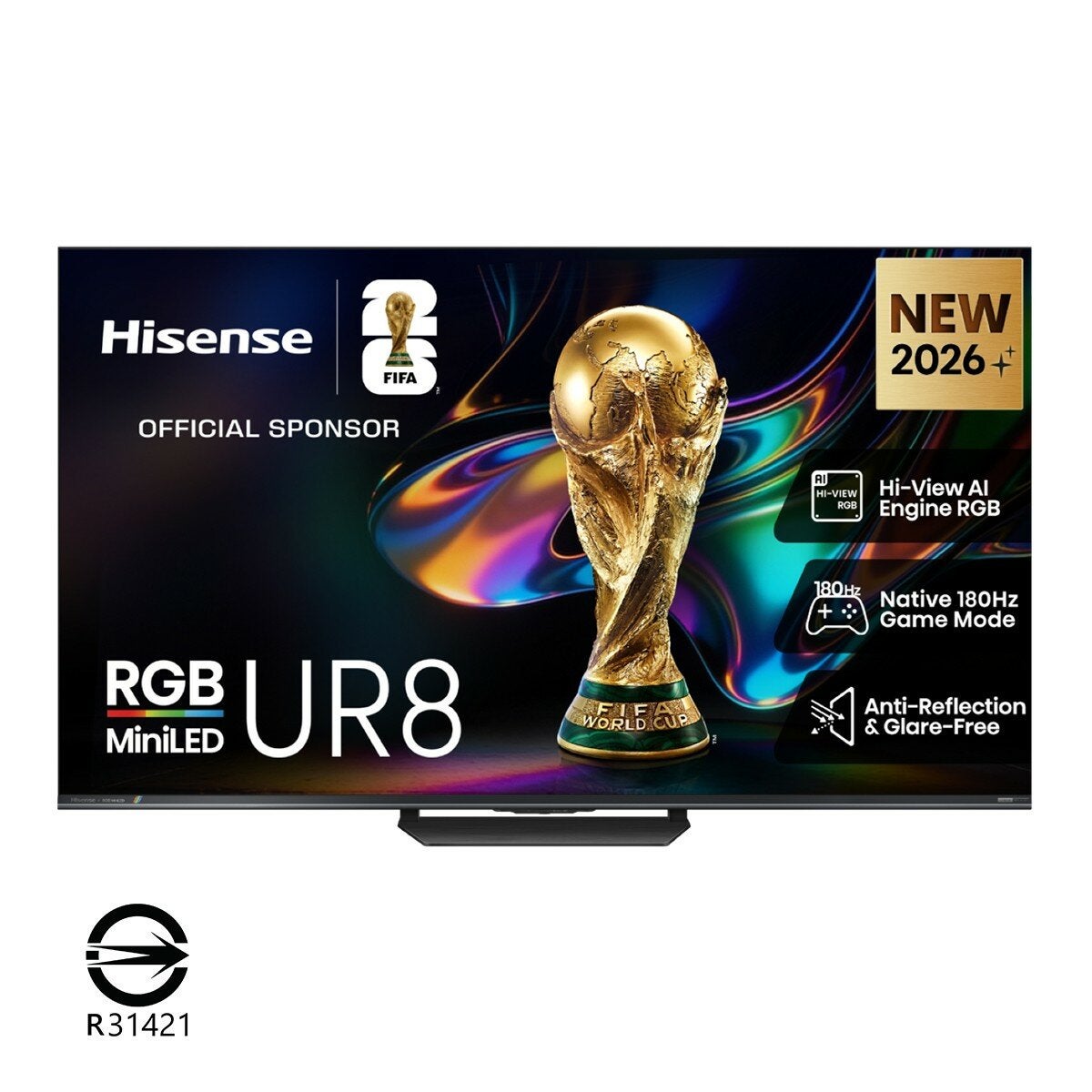 Hisense 65吋 RGB MiniLED 原生180Hz 2.1.2音響智慧顯示器 65UR8S