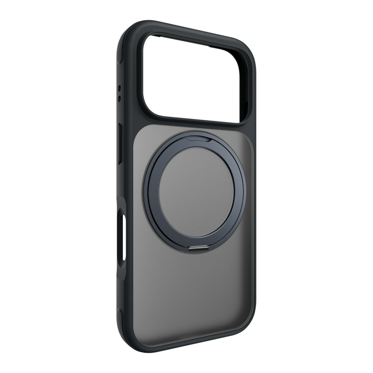 MAGEASY MagStand 360 M 磁吸旋轉支架防摔手機殼 iPhone 17 Pro(午夜) + 鏡頭保護貼Lenz 鈦合金(午夜鈦) + Vetro 9H 鋼化玻璃保護膜