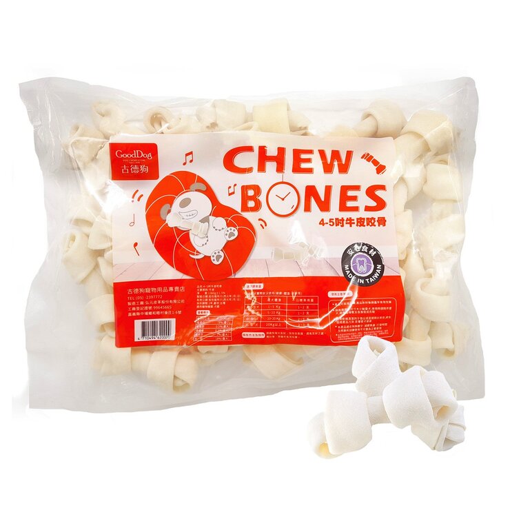 GoodDog 古德狗 4-5吋牛皮咬骨 1.36公斤