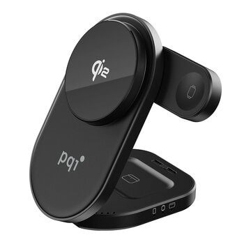 PQI Qi2 3合1 摺疊磁吸無線充電座