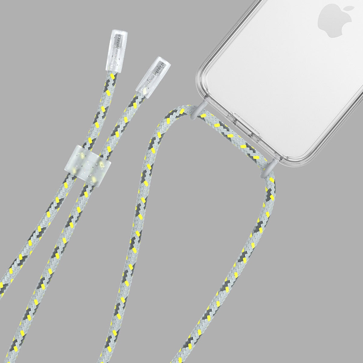 犀牛盾 iPhone 14 Clear 透明防摔手機殼 + 9H 3D滿版螢幕玻璃保護貼 + 手機掛繩 曙光灰