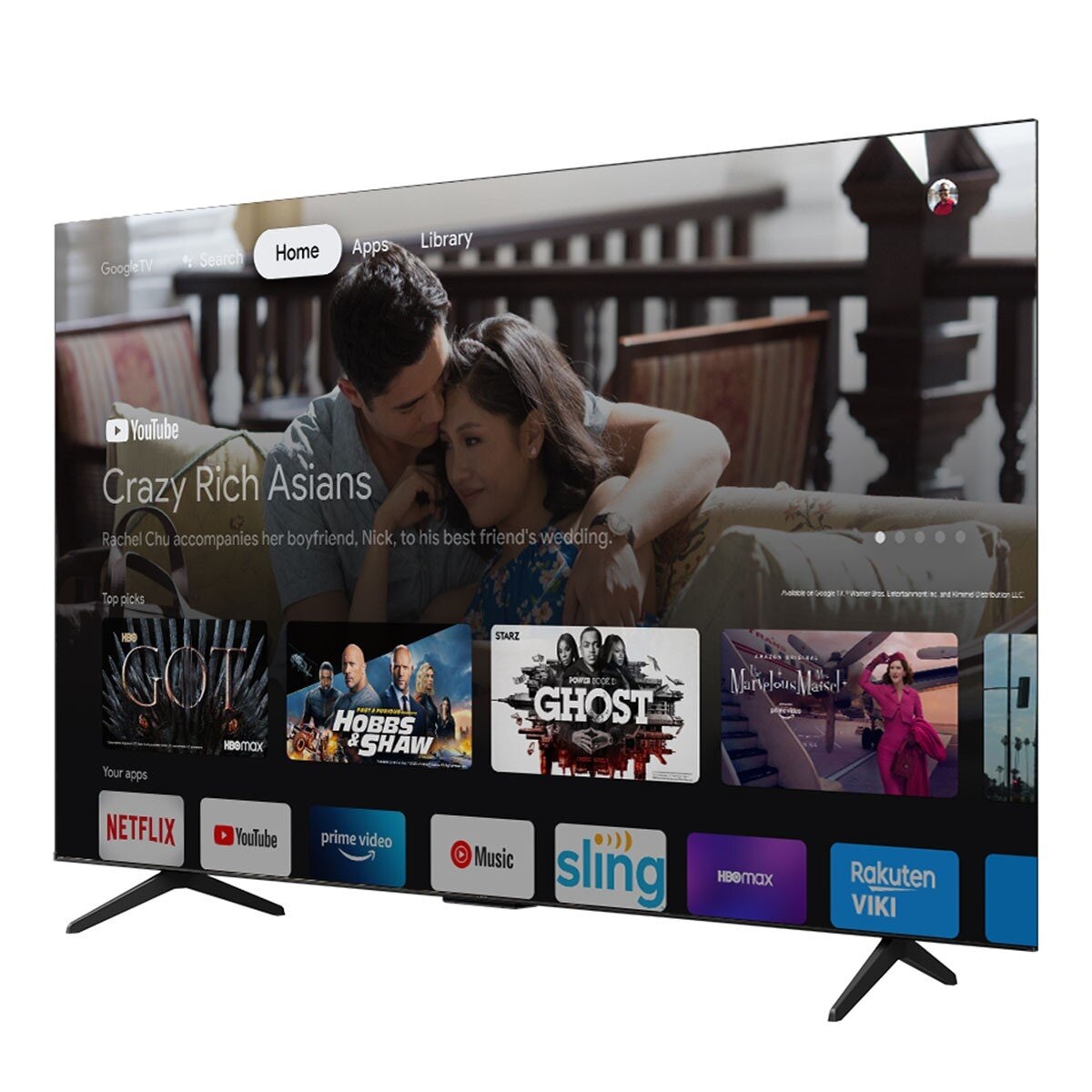 TCL 75吋 4K UHD Google TV 液晶顯示器 75P755