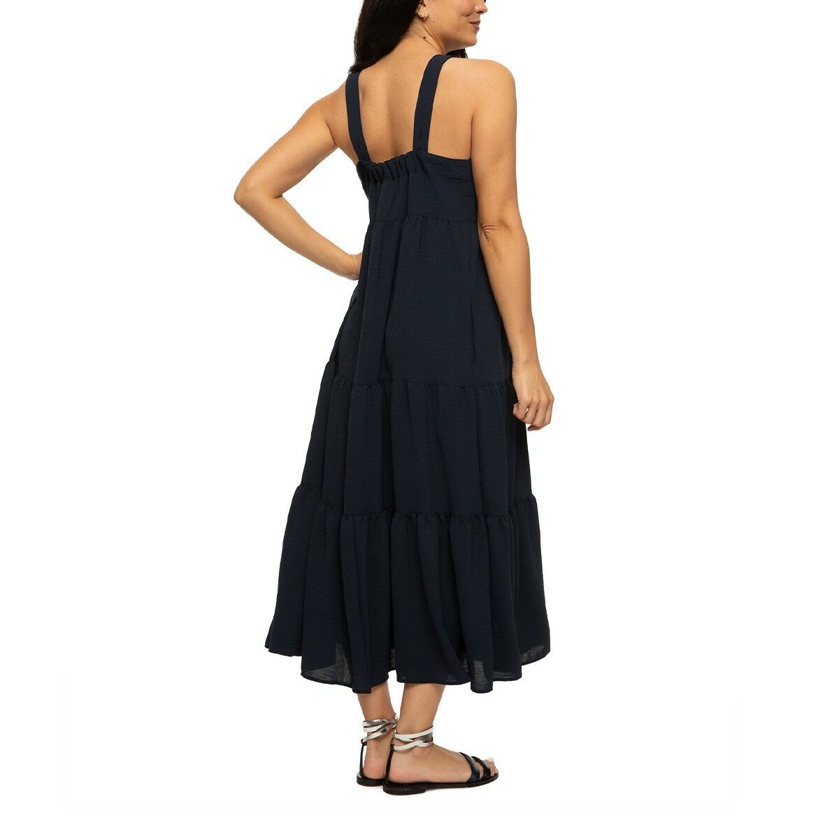 Jezebel 女無袖連身洋裝 深藍