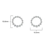 0.19克拉 圓形鑽石耳環 VS2/I