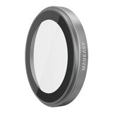 MAGEASY Bright M 不發黃軍規磁吸透明殼 iPhone 17 Pro(午夜磁圈) + 鏡頭保護貼Lenz+ Vetro 9H 鋼化玻璃保護膜