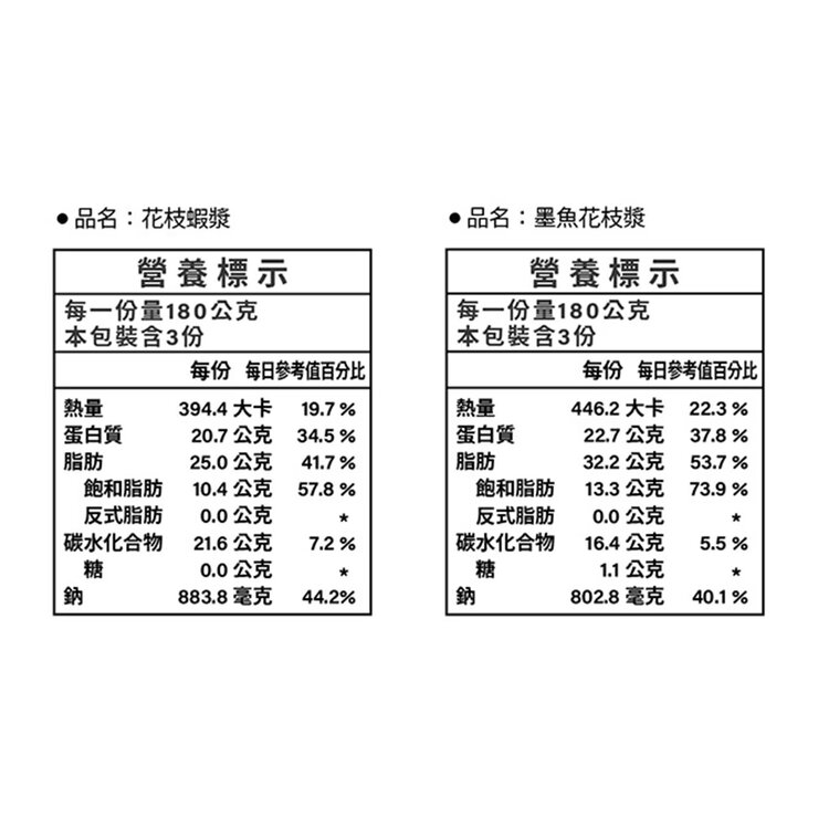 宏裕行 冷凍綜合花枝漿 180公克 X 6入