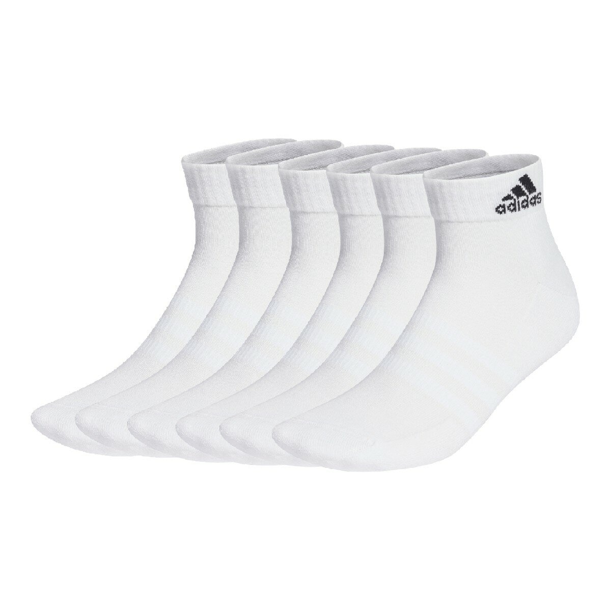 Adidas 女短襪 六入組 白