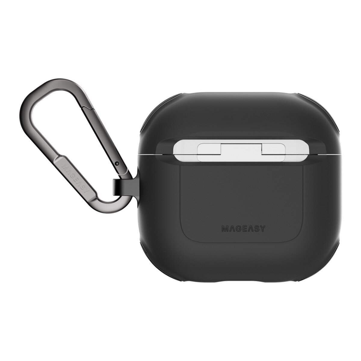 MAGEASY Odyssey 抗衝擊磁扣耳機殼 AirPods 4 金屬黑