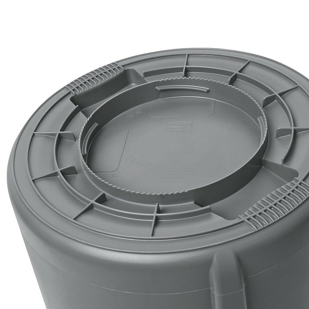 Rubbermaid Commercial Products BRUTE 加侖桶含蓋 20 加侖 灰色