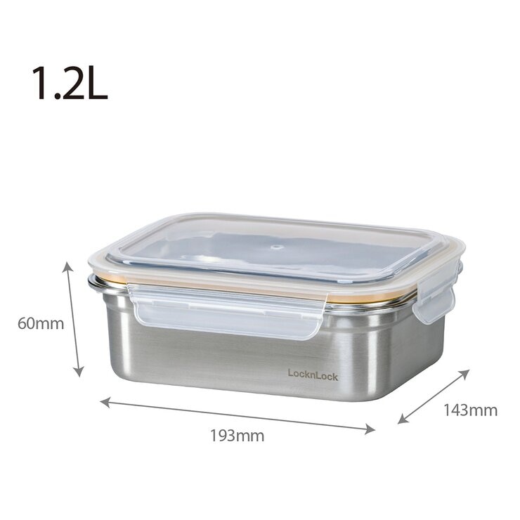 樂扣樂扣 可微波304不鏽鋼保鮮盒 含蓋10件組