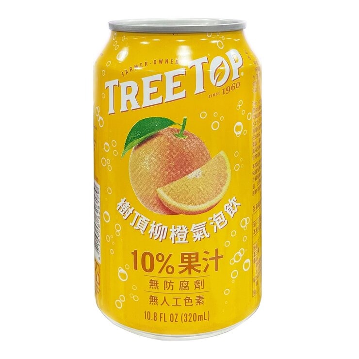 Tree Top 樹頂 柳橙氣泡飲 320毫升 X 24入