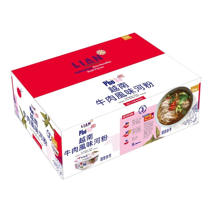 Lian 越南牛肉風味河粉 70公克 X 12入