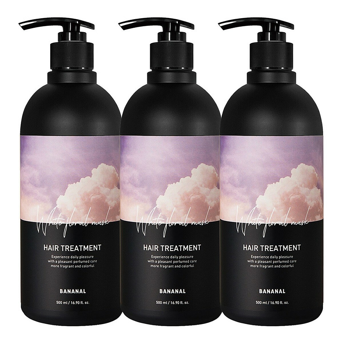 Bananal 胺基酸潤髮乳 花樣白麝香 500毫升 X 3入